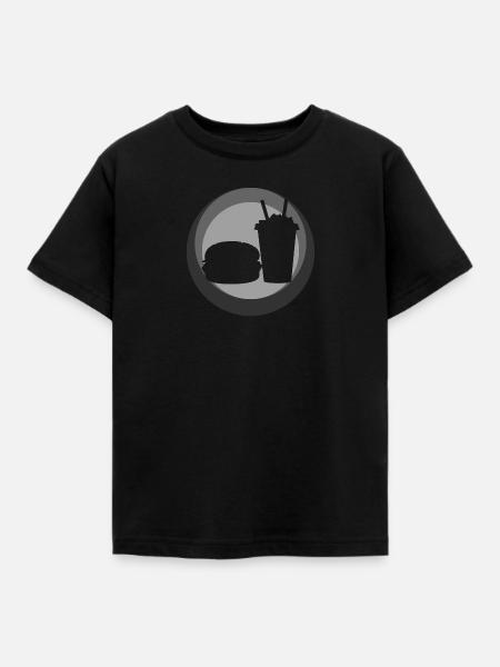 Imbiss Imbisswagen - Kinder T-Shirt - Schwarz