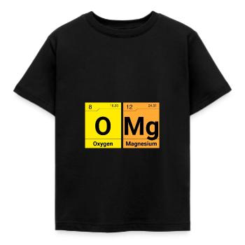 OMG Chemische Elemente - Kinder T-Shirt - Schwarz - Vorne - AI Model Kid Female (0cm)