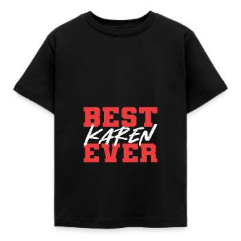 Karen - Kids' T-Shirt - black - Front - AI Model Kid Female (0cm)