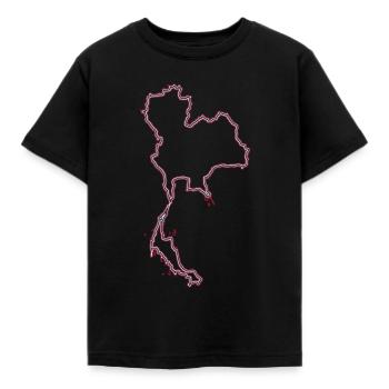 Thailand - Kinder T-Shirt - Schwarz - Vorne - AI Model Kid Female (0cm)