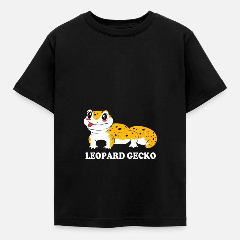 Leopard Gecko - Kinder T-Shirt - Schwarz