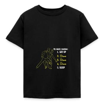 Valse Danse de couple - T-shirt Enfant - noir - Devant - AI Model Kid Female (0cm)