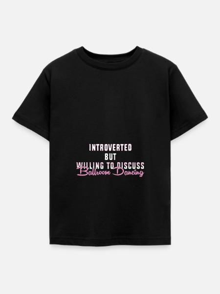 Walzer Paartanz - Kinder T-Shirt - Schwarz
