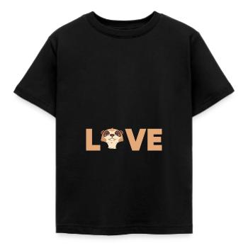 Erdmännchen - Kinder T-Shirt - Schwarz - Vorne - AI Model Kid Female (0cm)