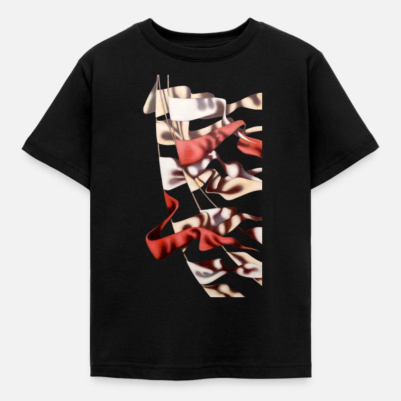 Flaggen - Kinder T-Shirt - Schwarz
