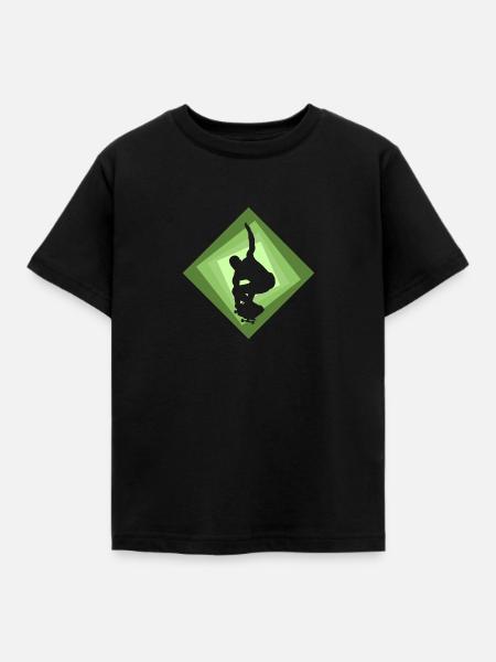 Halfpipe Skaten - Kinder T-Shirt - Schwarz
