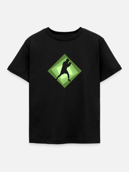 Boxer Jab - Kinder T-Shirt - Schwarz