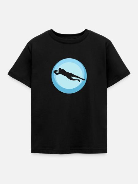 Elfmeter Verteidiger - Kinder T-Shirt - Schwarz