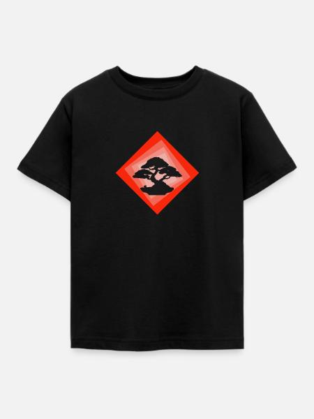 Baum Baum Bonsai - Kinder T-Shirt - Schwarz