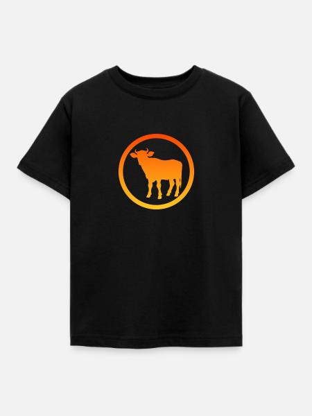 Kühe Kuh Rind - Kinder T-Shirt - Schwarz