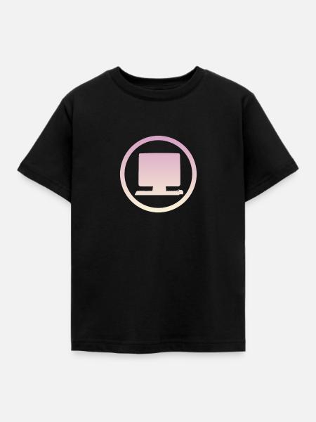Computer Online Gamer - Kinder T-Shirt - Schwarz