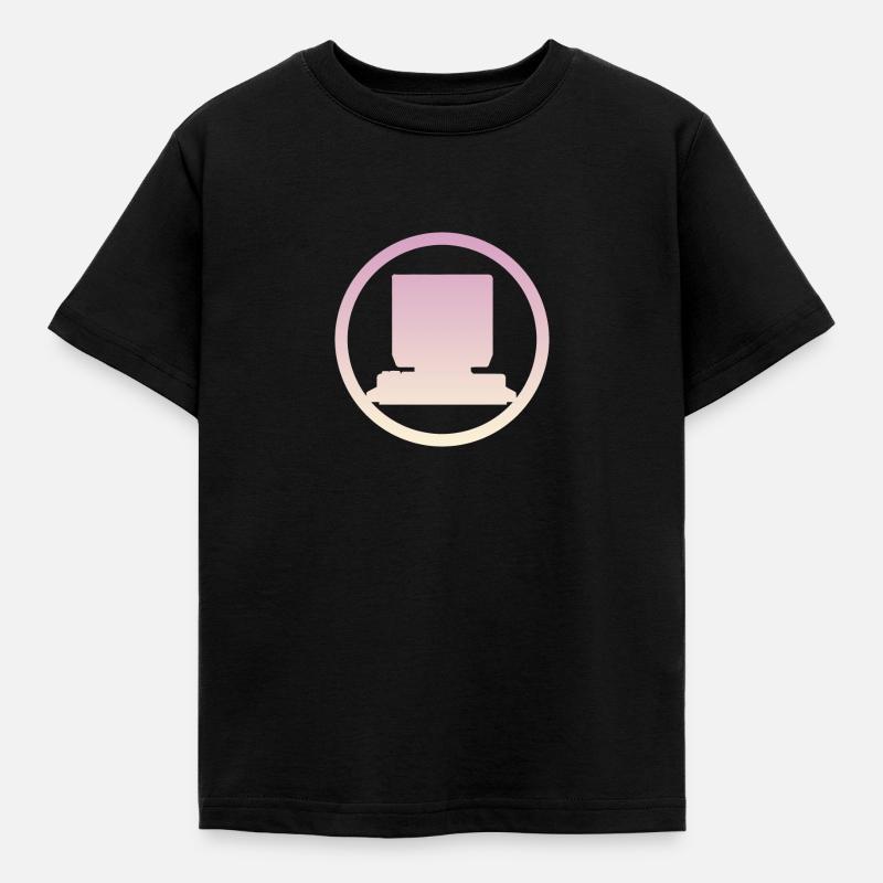 Computer Work Computer Computer - Kids' T-Shirt - black