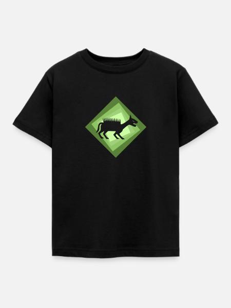 Fabelwesen Märchen Mythisch - Kinder T-Shirt - Schwarz