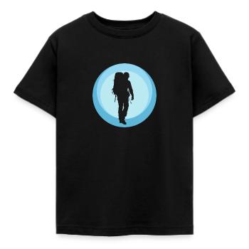 Backpacking Backpacker Pilger - Kinder T-Shirt - Schwarz - Vorne - AI Model Kid Female (0cm)