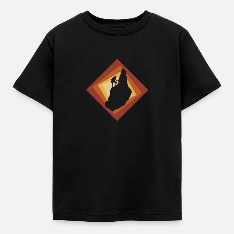 Klettern Kletterer Kletterer - Kinder T-Shirt - Schwarz