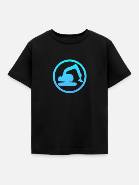 Baggerfahrer Baggerfahrer Hausbau - Kinder T-Shirt - Schwarz