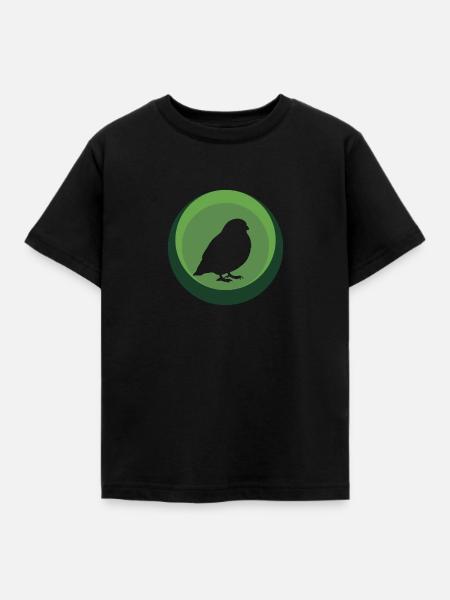Vogel Vogel Wellensittich - Kinder T-Shirt - Schwarz