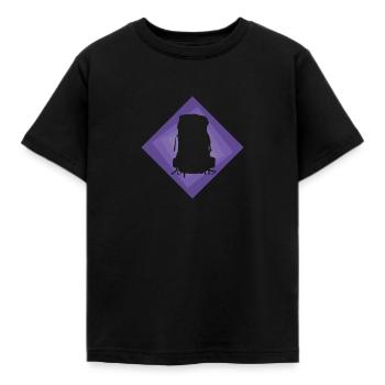 Backpacker Wandern Pilger - Kinder T-Shirt - Schwarz - Vorne - AI Model Kid Female (0cm)