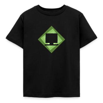 Computer PC Computer - Kids' T-Shirt - black - Front - AI Model Kid Female (0cm)
