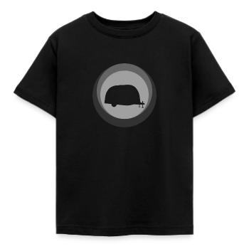 Wohnwagen Camper Camper - Kinder T-Shirt - Schwarz - Vorne - AI Model Kid Female (0cm)