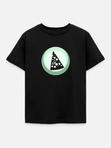 Käse Feinschmecker Parmesan - Kinder T-Shirt - Schwarz