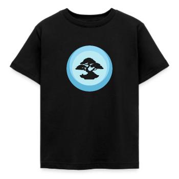 Trees Trees Bonsai - Kids' T-Shirt - black - Front - AI Model Kid Female (0cm)