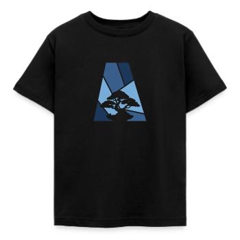 Bonsai Trees Tree - Kids' T-Shirt - black - Front - AI Model Kid Female (0cm)