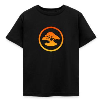 Japanische Kunst Bäume Japanische Kunst - Kinder T-Shirt - Schwarz - Vorne - AI Model Kid Female (0cm)