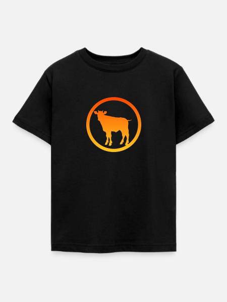 Kühe Kuh Muh - Kinder T-Shirt - Schwarz
