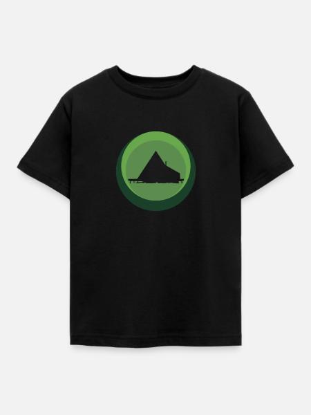 Modern Camping Modern - Kinder T-Shirt - Schwarz
