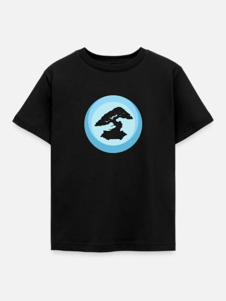 Bäume Baum Bonsai - Kinder T-Shirt - Schwarz