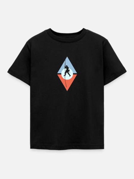 Seilklettern Felsklettern Kletterer - Kinder T-Shirt - Schwarz