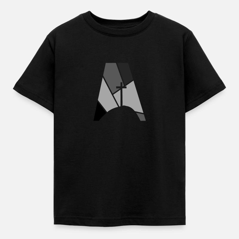 Bibel Bibelvers Kirche - Kinder T-Shirt - Schwarz