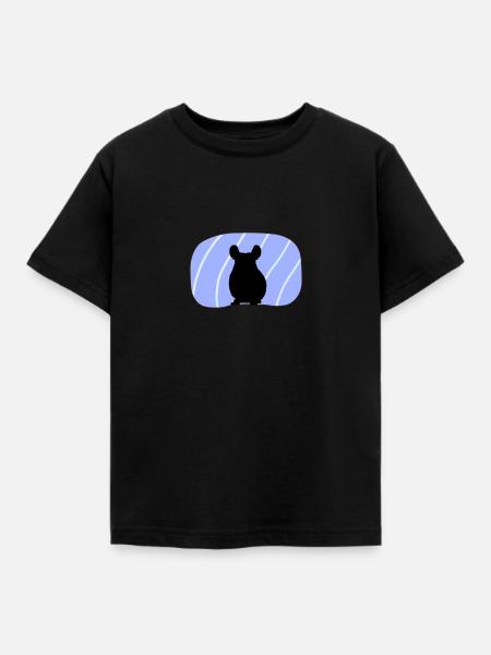 Nagetier Chinchilla Mäuschen - Kinder T-Shirt - Schwarz