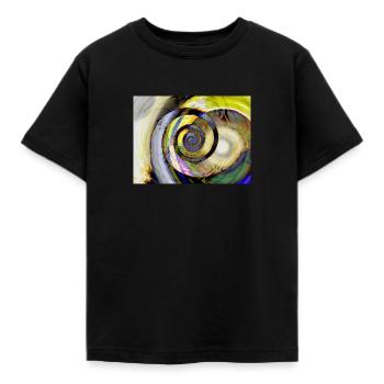 Downward Spiral - Kids' T-Shirt - black - Front - AI Model Kid Female (0cm)