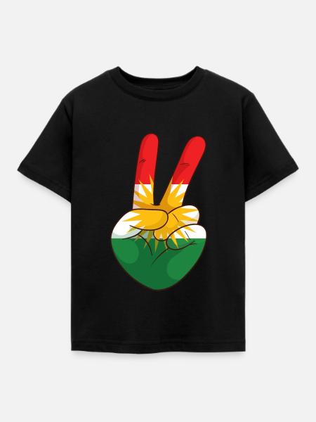 Kurdistan - Kinder T-Shirt - Schwarz