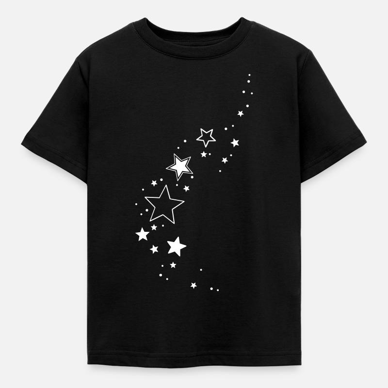 Étoiles Sternchen Scintillant Décoration - T-shirt Enfant - noir