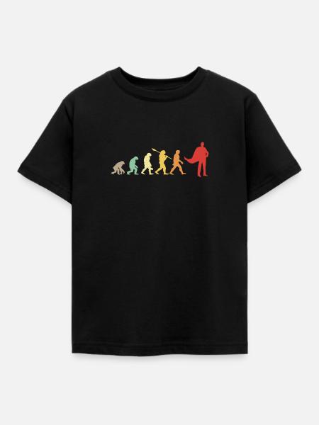Darwin-Evolution für Supermans 🦸 ♂️ - Kinder T-Shirt - Schwarz