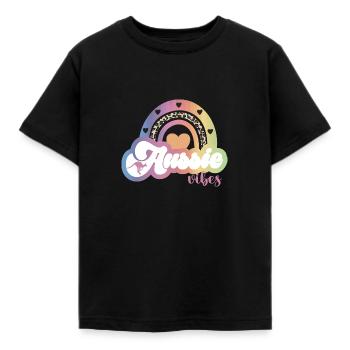 Aussie vibes - Kinder T-Shirt - Schwarz - Vorne - AI Model Kid Female (0cm)