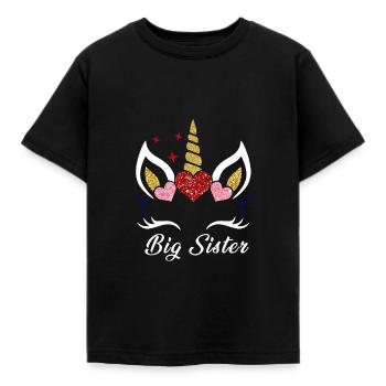 Grande sœur - T-shirt Enfant - noir - Devant - AI Model Kid Female (0cm)
