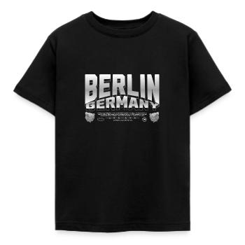 Berlin Allemagne Deutschland - T-shirt Enfant - noir - Devant - AI Model Kid Female (0cm)