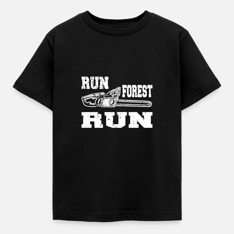 RUN FOREST RUN - Maglietta per bambini - nero
