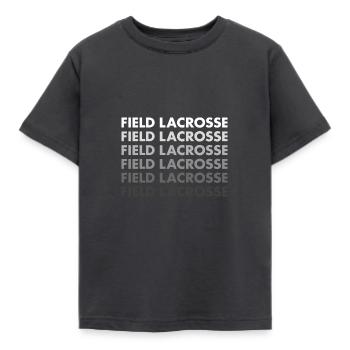 Sport Field Lacrosse - Kinder T-Shirt - Dunkelgrau - Vorne - AI Model Kid Female (0cm)