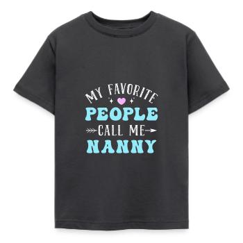 Barnepige Babysitter Dagplejer - Børne-T-shirt - mørkegrå - Foran - AI Model Kid Female (0cm)