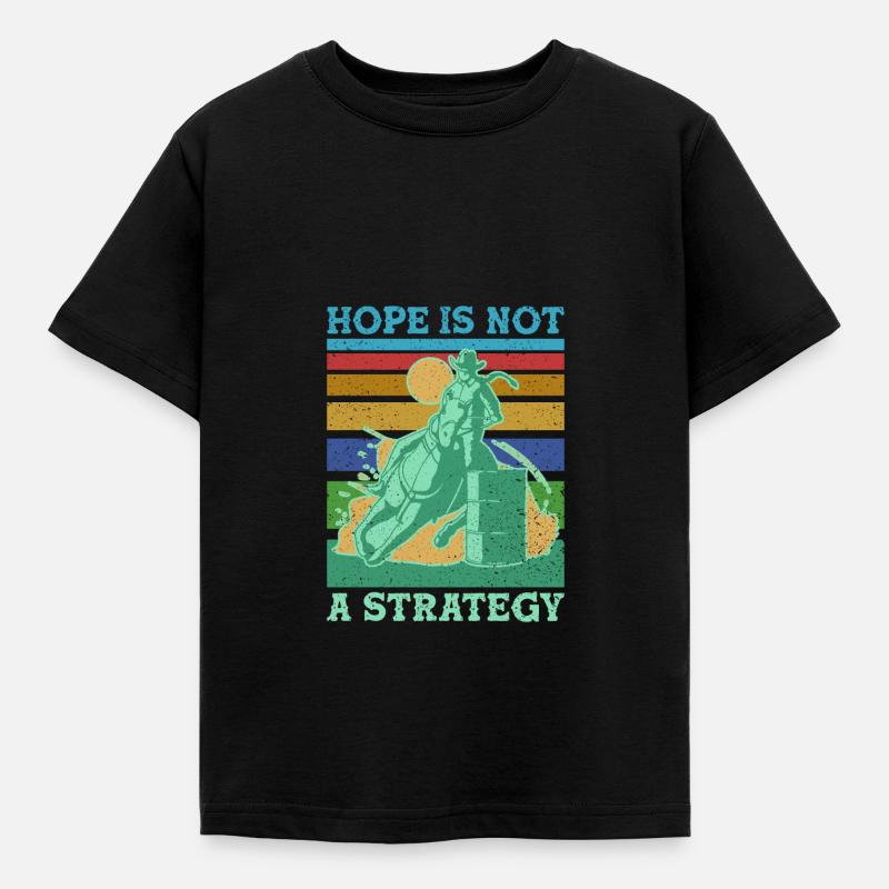 Barrel Racing - Kids' T-Shirt - black