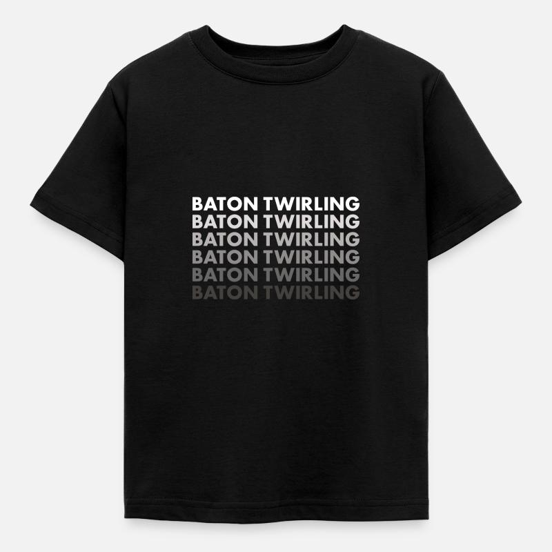 Bâton Twirler Bâton Twirling - T-shirt Enfant - noir