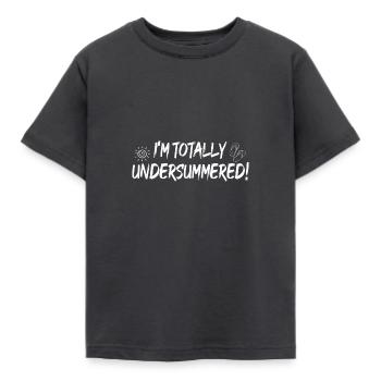 Je suis totalement sous-estivé - T-shirt Enfant - charbon - Devant - AI Model Kid Female (0cm)