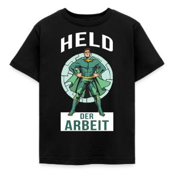Super-héros de héros de travail - T-shirt Enfant - noir - Devant - AI Model Kid Female (0cm)