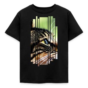 Katze Katzen - Kinder T-Shirt - Schwarz - Vorne - AI Model Kid Female (0cm)
