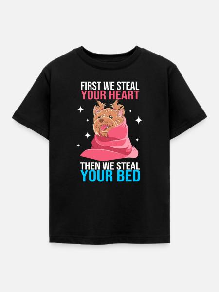 Yorkshire Terrier - Kinder T-Shirt - Schwarz